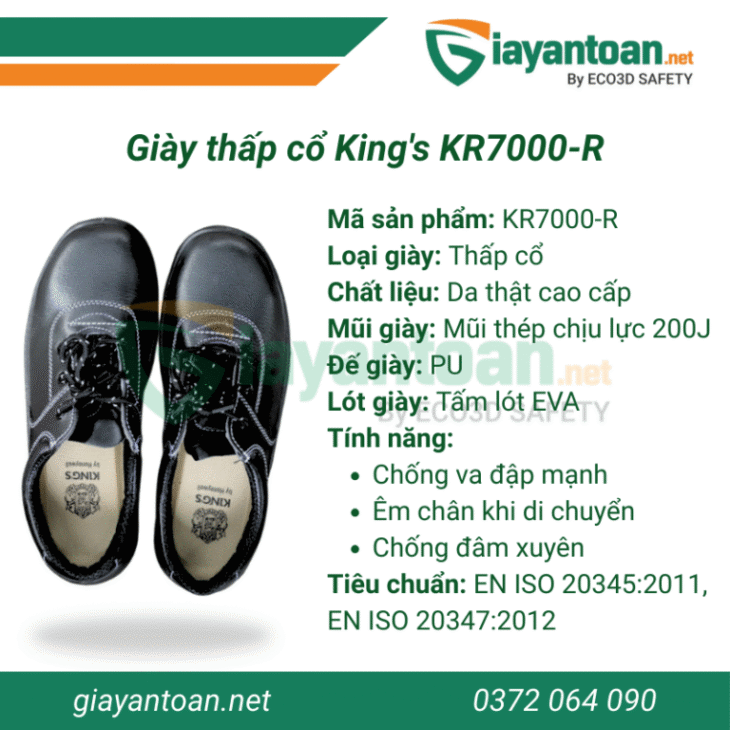 KING’S KR7000-R – Khi giày bảo hộ “đổi đời” thành sneaker hạng nặng!