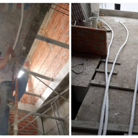 Vệ sinh Điều hòa giấu trần nối ống gió là gì? Thi công ống đồng Điều hòa âm tườn