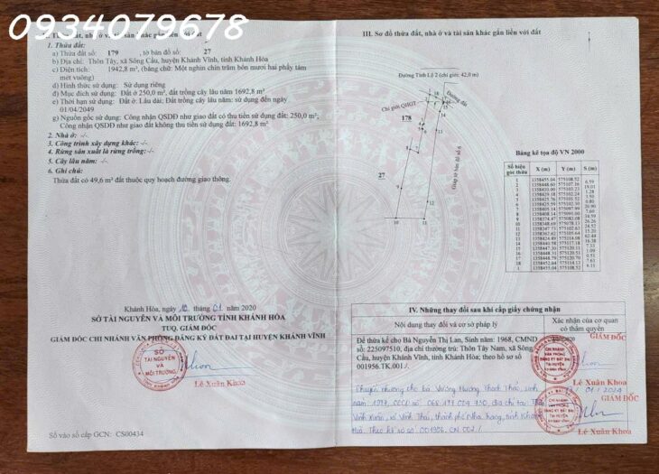 bán nhà vườn Sông Câu Khánh Vĩnh, Khánh Hòa