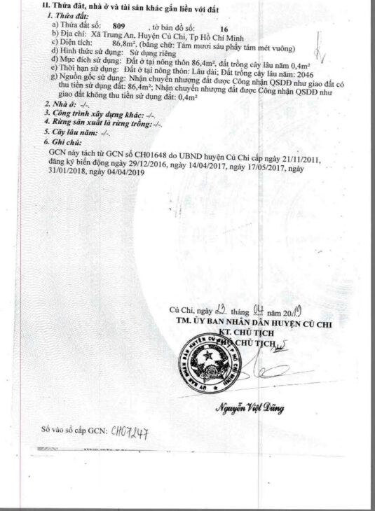 Bán đất chính chủ diện tích 87m2 giá 2,25 tỷ trung an, Củ Chi