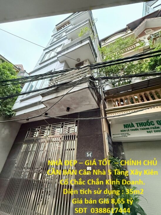 NHÀ ĐẸP – GIÁ TỐT – CHÍNH CHỦ CẦN BÁN Căn Nhà 5 Tầng Xây Kiên Cố Chắc Chắn Kinh Doanh.
