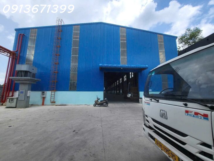 Cần cho thuê xưởng 2.700m² tại Bàu Bàng – khuôn viên 7.000m², container ra vào 24/24