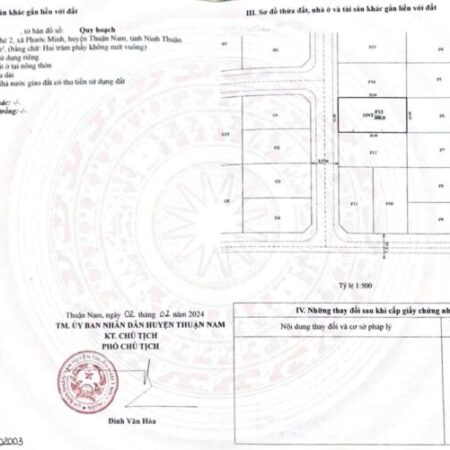 Bán 02 lô ONT Khu tái định cư Quán Thẻ 2, Phước Minh, Thuận Nam, Ninh Thuận nay là Khánh Hòa mới