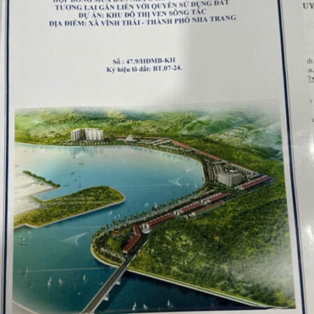BÁN LÔ BIỆT THỰ SÔNG TẮC, VĨNH THÁI, NHA TRANG. .