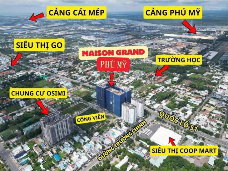 CĂN HỘ ĐẸP – GIÁ TỐT – BÁN NHANH CĂN HỘ Maison Grand Phú Mỹ TẠI Mặt Tiền Quốc Lộ 51