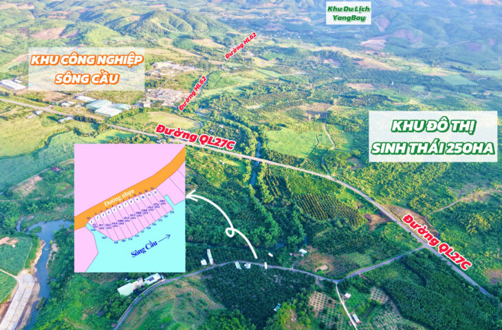 Bán 1.524m2 full thổ đường nhựa xã Khánh Vĩnh ( xã Sông Cầu cũ) cách QL27C Khu Công nghiệp Sông Cầu
