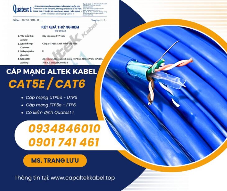 Cáp mạng Altek Kabel Cat5e/ Cat6 Đà Nẵng, Hà Nội, Hồ Chí Minh