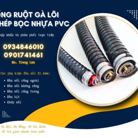 Ống ruột gà lõi thép/ Ống sun sắt bọc nhựa/ Ống kẽm đàn hồi
