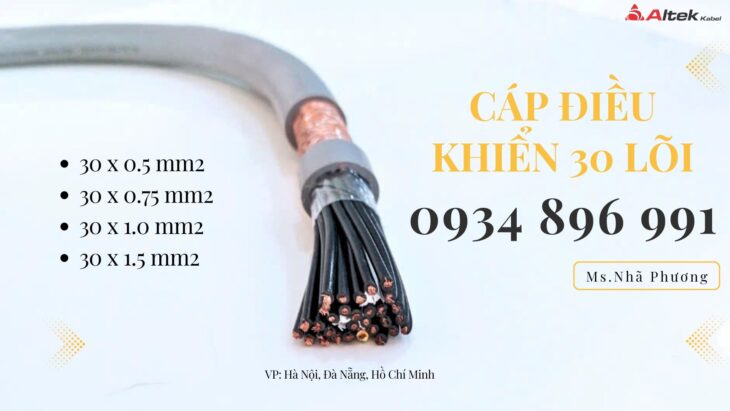 Cáp Điều Khiển 30X 1.5 Altek Kabel Sh-500 Nghệ An, Ninh Bình, Hà Tĩnh
