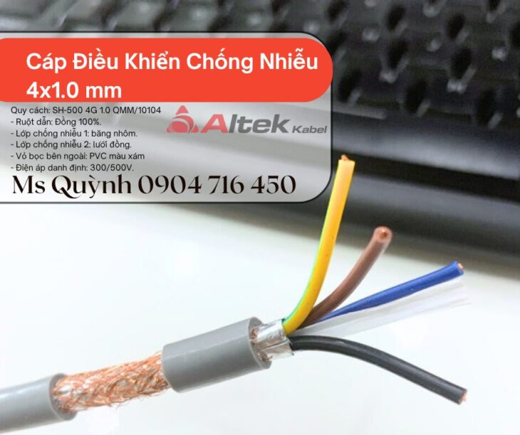 Cáp điều khiển tín hiệu 4×1.0, 4×1.5 Altek Kabel Đà Nẵng, Hà Nội
