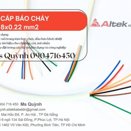 Cáp tín hiệu âm thanh báo cháy 8×0.22 Altek Kabel
