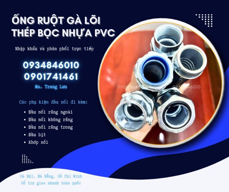 Ống ruột gà lõi thép/ Ống sun sắt bọc nhựa/ Ống kẽm đàn hồi