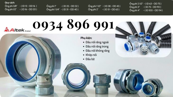 ỐNG RUỘT GÀ VÀ PHỤ KIỆN ALTEK KABEL QUÀNG NGÃI, QUẢNG BÌNH, QUẢNG NAM