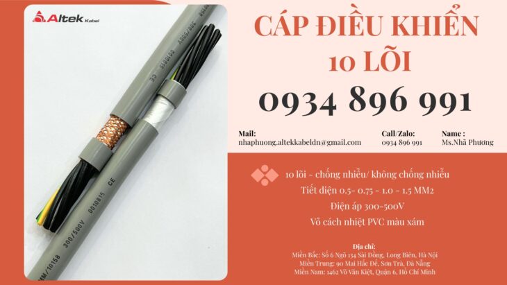Cáp Điều Khiển 10×1.5 Sh-500 10g 1.5 Qmm Quảng Bình, Quảng Nam, Quảng Ngãi