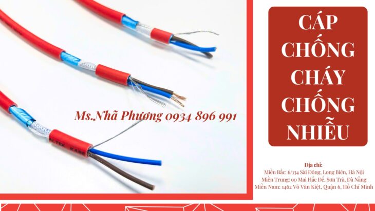 CÁP TÍN HIỆU CHỐNG CHÁY, CHỐNG NHIỄU 2*1.5 MM2 HÀ NỘI