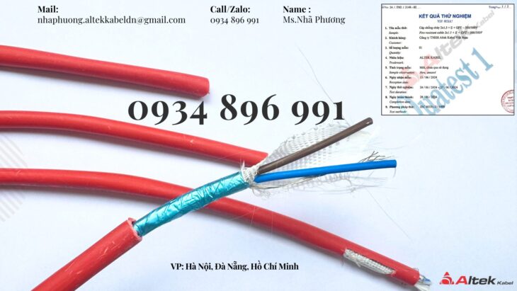 Cáp Chống Cháy Chống Nhiễu 2×0.75 Đà Nẵng, HÀ NỘI, HỒ CHÍ MINH