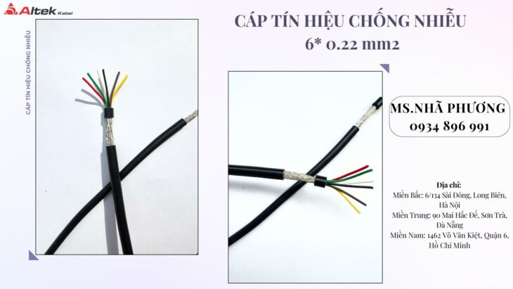 CÁP TÍN HIỆU CHỐNG NHIỄU 6*0.22 MM2 ALTEK KABEL