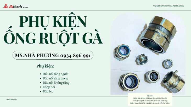 Phụ Kiện Ống Ruột Gà Lõi Thép Bọc Nhựa PVC – Hồ Chí Minh, Đà Nẵng, Hà Nội