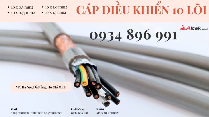 Cáp Điều Khiển 10×1.5 Sh-500 10g 1.5 Qmm Quảng Bình, Quảng Nam, Quảng Ngãi