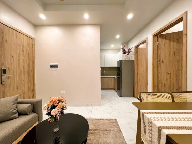 Cho thuê căn 2PN 1PK cực đẹp Full đồ tại Ngõ 279 Đội Cấn, Ba Đình