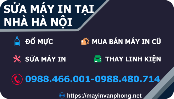ĐỔ MỰC IN, SỬA MÁY IN NHANH HÀ ĐÔNG