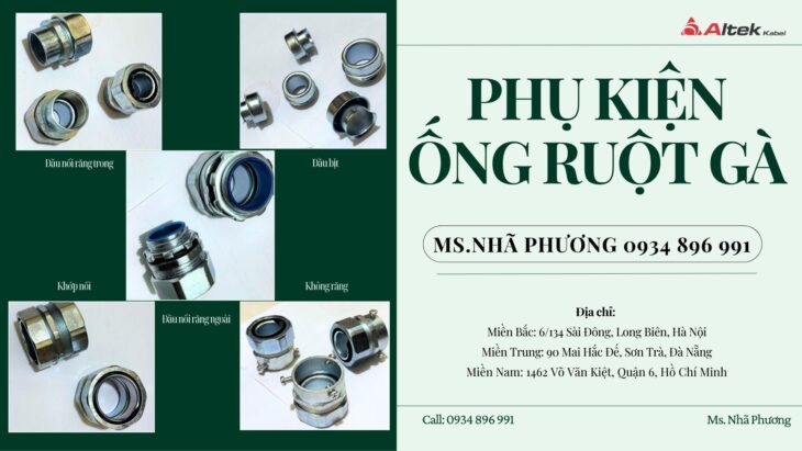 Phụ Kiện Ống Ruột Gà Lõi Thép Bọc Nhựa PVC – Hồ Chí Minh, Đà Nẵng, Hà Nội