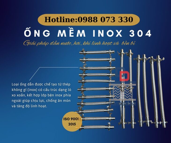 ỐNG MỀM INOX – CHỊU NHIỆT, CHỐNG GỈ, SIÊU BỀN