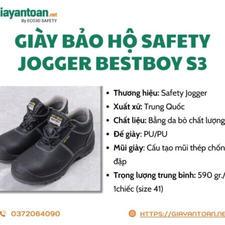 Giày bảo hộ chống va đập Safety Jogger Bestboy S3