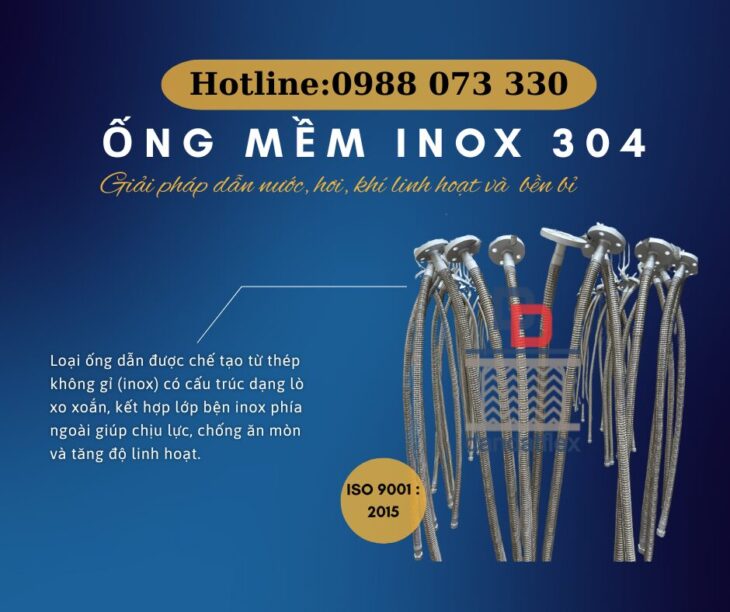 ỐNG MỀM INOX – CHỊU NHIỆT, CHỐNG GỈ, SIÊU BỀN