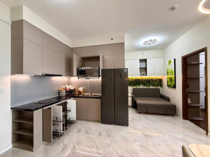 BÁN GẤP CĂN HỘ 1PN PRIVIA KHANG ĐIỀN – FULL NỘI THẤT, NHÀ MỚI ĐẸP NHƯ HÌNH