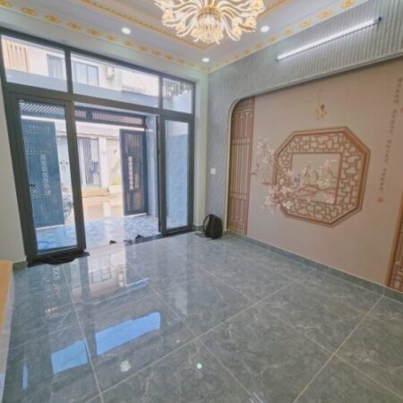 Bán nhà 3 tầng, 4PN hẻm xe hơi đường Số 6, Long Trường, Q.9. TP HCM. DT 56m2, SH, 5.55 tỷ.