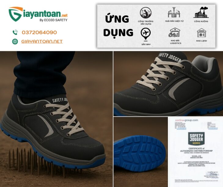 Giày bảo hộ chống hoá chất Jogger Raptor S1P