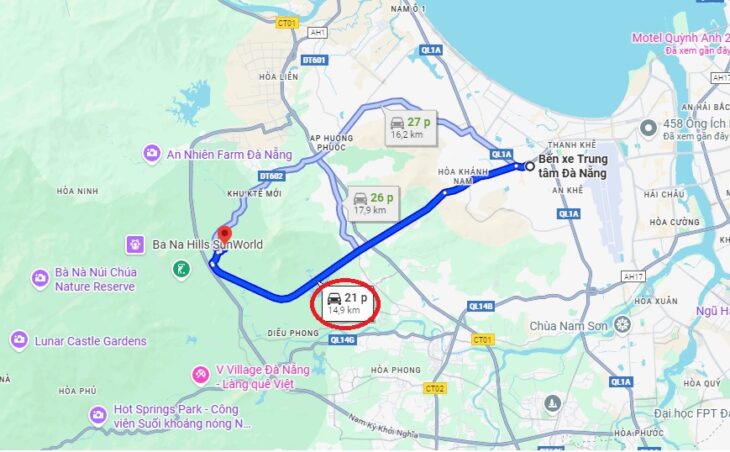 ♥ Đất Hòa Ninh, sát Bà Nà Hill, cạnh Khu TM Tự Do, 5500m2 ngang 55m, Lô Góc đường 10m, 100% Thổ Cư