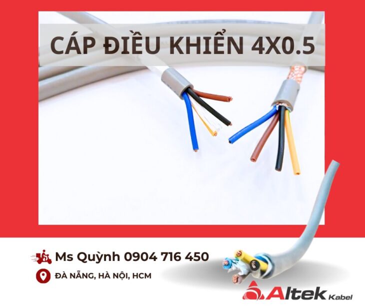 Cáp điều khiển tín hiệu âm thanh 4×0.5,4×0.75 Altek Kabel Hà Nội, Đà Nẵng, Sài Gòn, Thanh Hóa