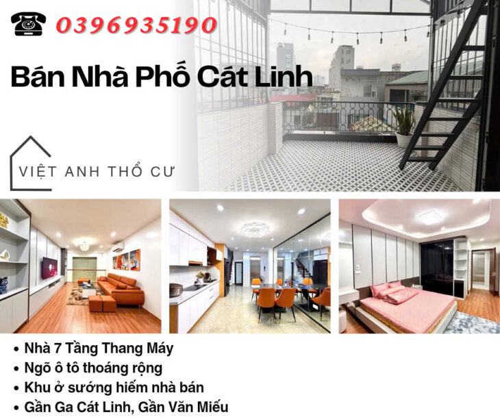 Bán nhà Phố Cát Linh, 7 Tầng, Thang Máy Xịn, Ngõ Ô Tô, Giá: 13.7 Tỷ, Lh: 0396935190.