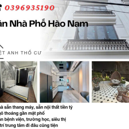 Bán nhà Hào Nam, 7 Tầng, Thang Máy, Gần Mặt Phố, Giá: 13.65 Tỷ, Lh: 0396935190.