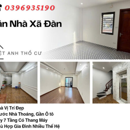 Bán nhà Phố Xã Đàn, 7 Tầng, Gần Ô Tô, Trước Nhà Thoáng, Giá: 13.6 Tỷ, Lh: 0396935190.