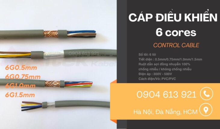 Cáp điều khiển có lưới chống nhiễu SH-500 6G1.0SQMM Altek Kabel