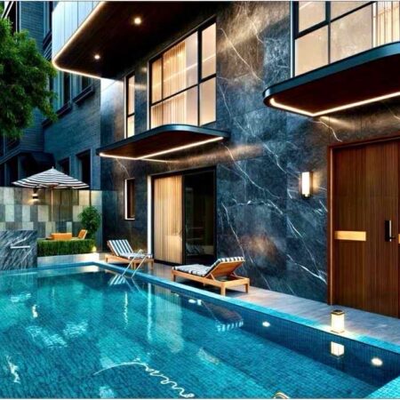 Siêu phẩm Nguyễn Sơn, 2 mặt ôtô tránh, 145m x 7 tầng, mặt tiền 10m, thang máy, bể bơi, full nội