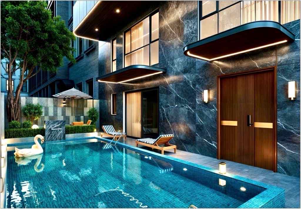 Siêu phẩm Nguyễn Sơn, 2 mặt ôtô tránh, 145m x 7 tầng, mặt tiền 10m, thang máy, bể bơi, full nội