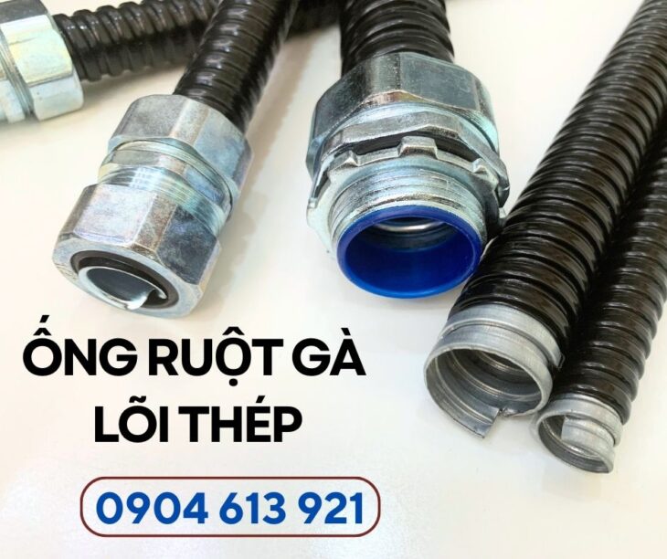 Ống ruột gà lõi thép / ống sun luồn dây điện tại Hà Nội