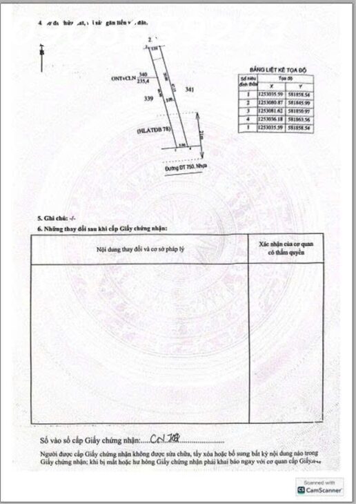 Cần bán gấp 650m2 (15×42) có 300m2 thổ cư tại DT750 – Long hòa DầuTiếng