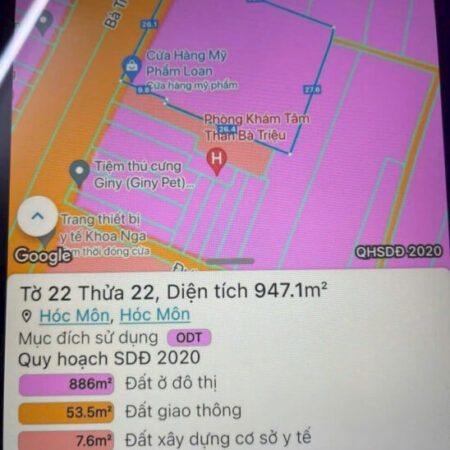 MẶT TIỀN BÀ TRIỆU TRUNG TÂM HÓC MÔN FULL THỔ – VỊ TRÍ VÀNG KINH DOANH ĐỈNH