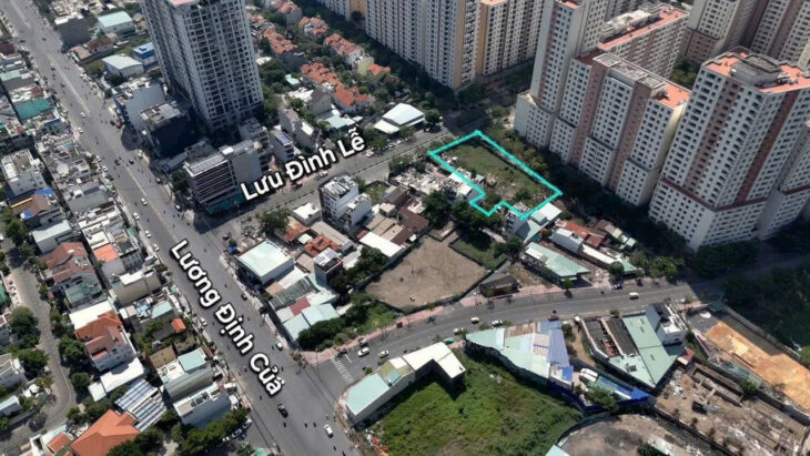 BÁN LÔ ĐẤT GÓC HAI MẶT TIỀN GẦN VÒNG XOAY TRẦN NÃO – LƯƠNG ĐỊNH CỦA – (Q2