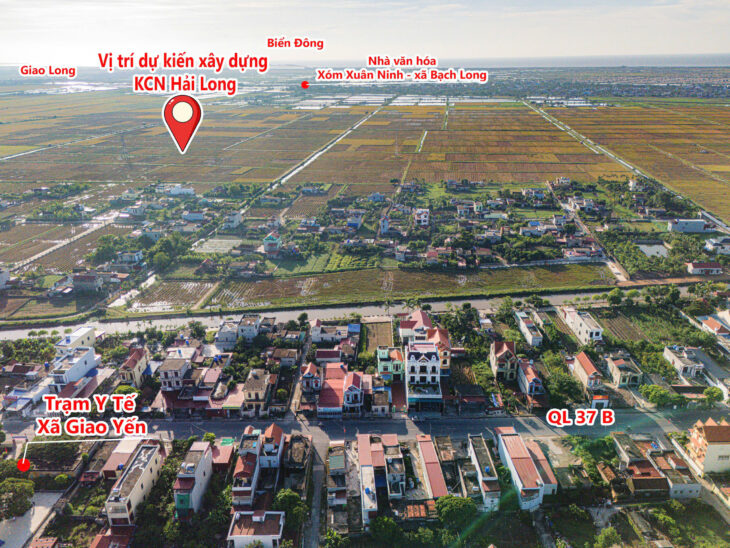 Sở hữu lô đất mặt tiền 7m sát khu công nghiệp Vsip hải long nam định chỉ từ 8 triệu/m2