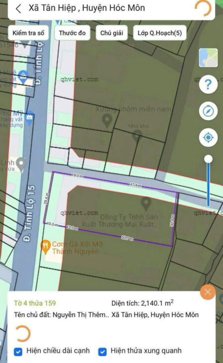 BÁN GẤP LÔ ĐẤT (30×70) GÓC 2 MẶT TIỀN ĐỖ VĂN DẬY – TRUNG TÂM TÂN HIỆP, HÓC MÔN