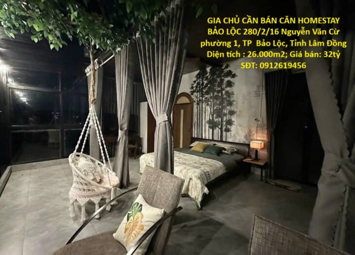 GIA CHỦ CẦN BÁN CĂN HOMESTAY BẢO LỘC – PHƯỜNG 1, Cách Đường Nguyễn Văn Cừ 200m