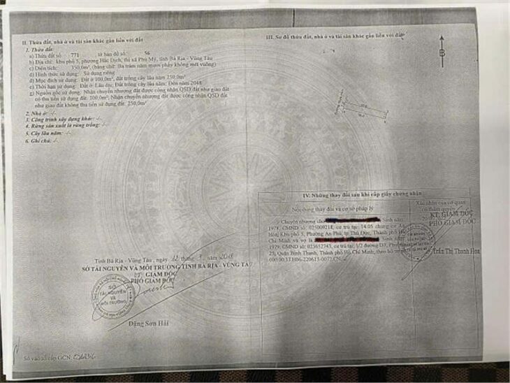 Bán biệt thự vườn, mặt tiền đường Lê Đức Thọ – Trung tâm TP. Phú Mỹ nay là phường Tân Thành TP HCM