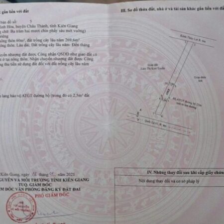 ĐẤT ĐẸP – GIÁ TỐT – Cần Bán Lô Đất Tiềm Năng Tại Xã Minh Hòa, Châu Thành, Kiên Giang