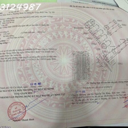 Chính chủ cần bán gấp lô đất và tài sản trên đất – Pháp lý hoàn chỉnh – Bình Trị Đông B, Bình Tân